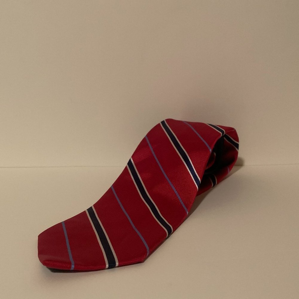 Tommy Hilfiger Red Striped Men's Necktie